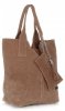 Kožené kabelka shopper bag Vittoria Gotti zemitá V5190